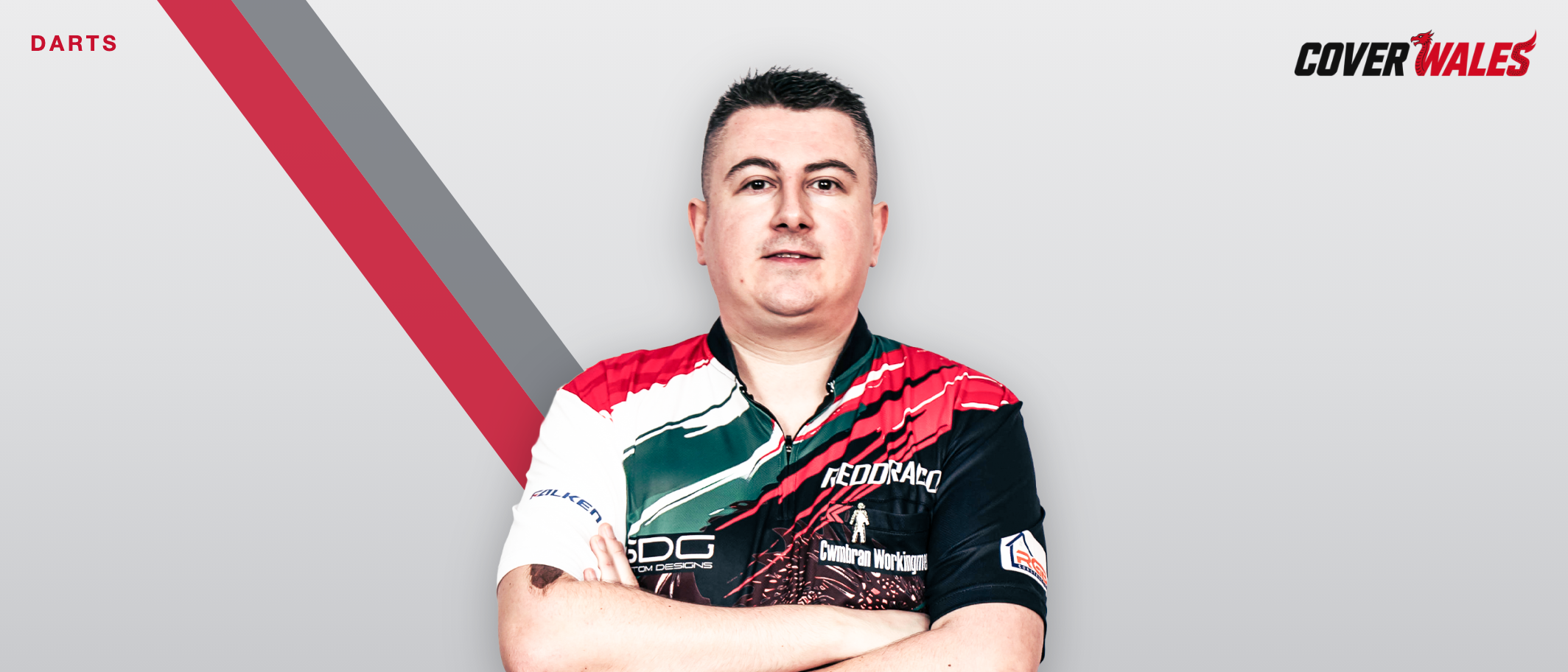 Nick Kenny in an official PDC profile portrait, composed by Cover Wales.