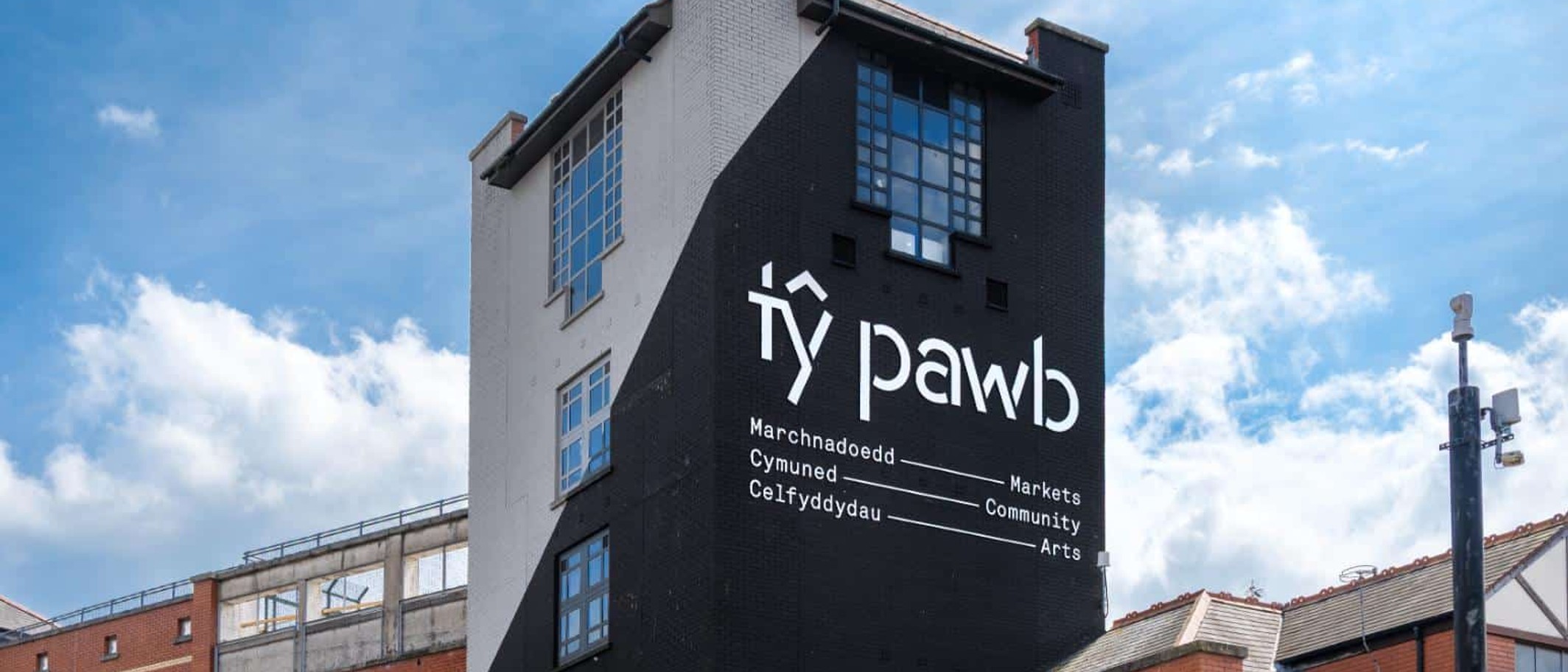 The exterior of Tŷ Pawb in Wrexham