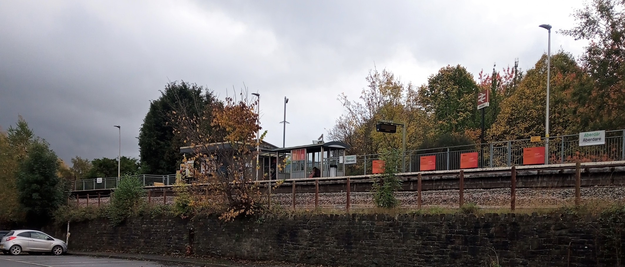 Aberdare railway station. Archive photograph, 23 October 2022. Photo: Rosser1954, CC BY-SA 4.0, via Wikimedia Commons.