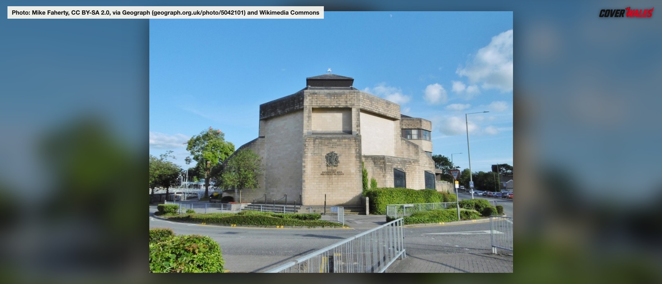 Bridgend civic offices in July 2016. Archive photograph: Mike Faherty, CC BY-SA 2.0, via Geograph and Wikimedia Commons.