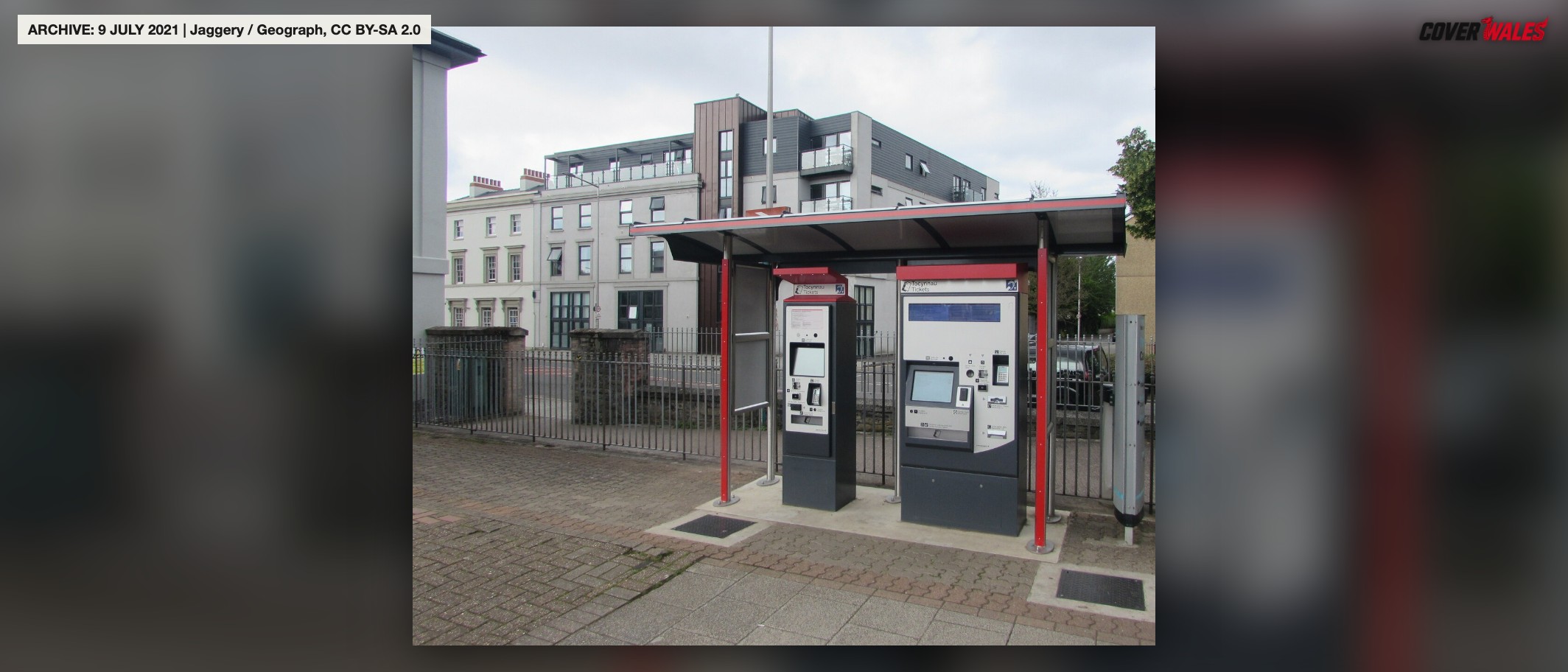 Archive: ticket machines at Cardiff Bay railway station on 9 July 2021. Photo: Jaggery, CC BY-SA 2.0, via Geograph and Wikimedia Commons.