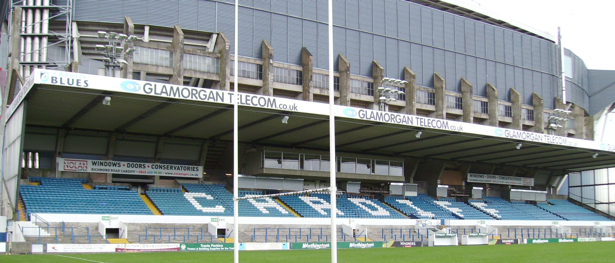 Archive: Cardiff Arms Park, with the neighbouring Millennium Stadium behind it, on 13 November 2007. Cardiff home-ground context, not Sunday’s away venue or the current team. Seth Whales / Wikimedia Commons, public domain; cropped.