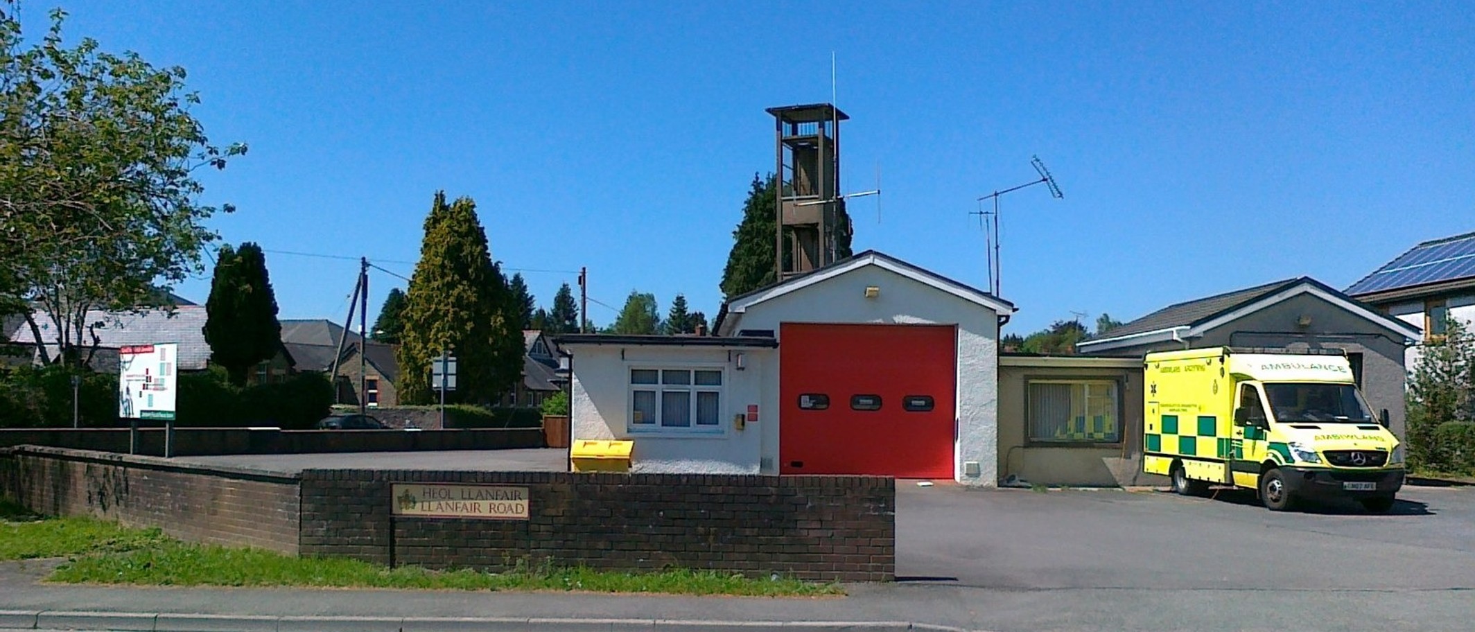Archive: Llandovery Fire Station on 26 May 2012, one of the venues listed for November. Ethan Pitt / Geograph and Wikimedia Commons, CC BY-SA 2.0; cropped.