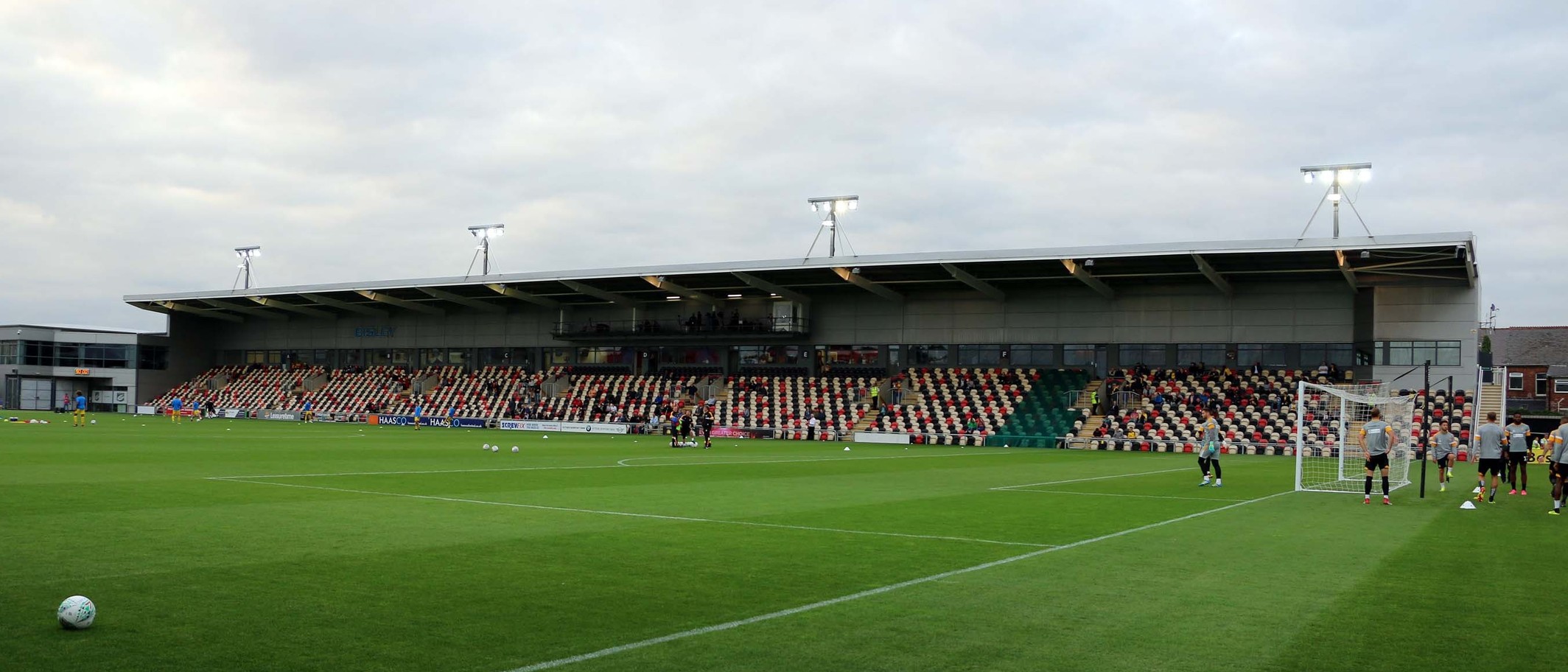 The Bisley Stand at Rodney Parade. Photo: Steve Daniels, CC BY-SA 2.0, via Geograph (geograph.org.uk/photo/5888211) and Wikimedia Commons