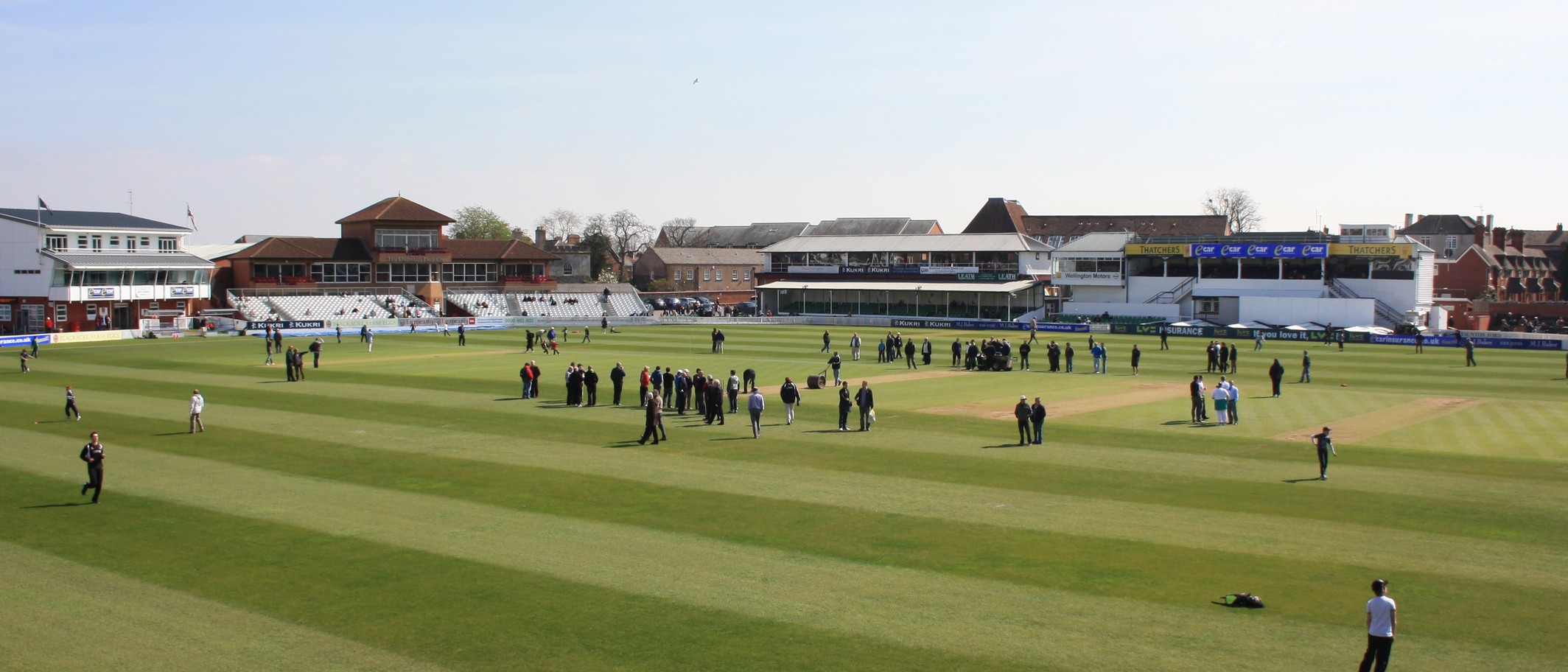 County Ground, Taunton facing south east. Photo: Harrias, CC BY-SA 4.0, via Wikimedia Commons