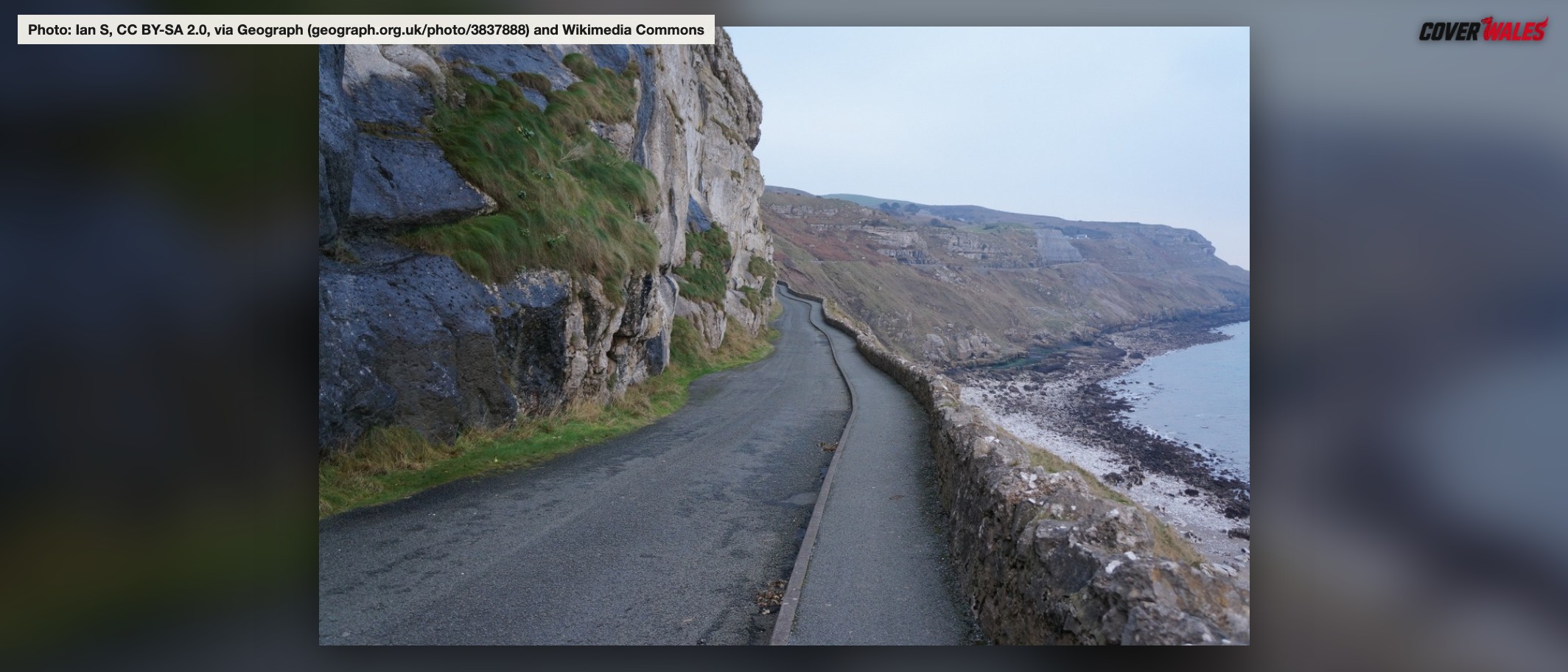 Marine Drive around Great Orme, Llandudno. Archive photo of the road, not the collision scene. Photo: Ian S, CC BY-SA 2.0, via Geograph and Wikimedia Commons