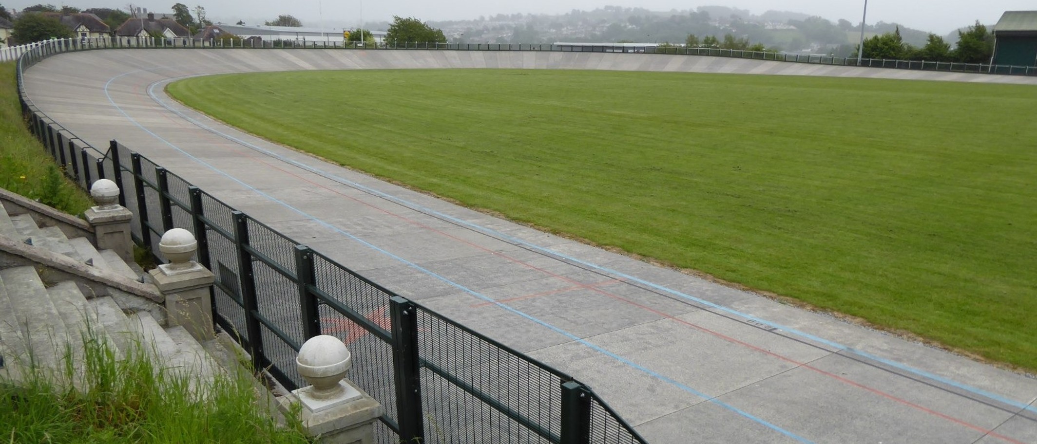 Carmarthen Velodrome at the Park, photographed on 16 June 2021. Archive photo: Philip Halling, CC BY-SA 2.0, via Geograph and Wikimedia Commons.