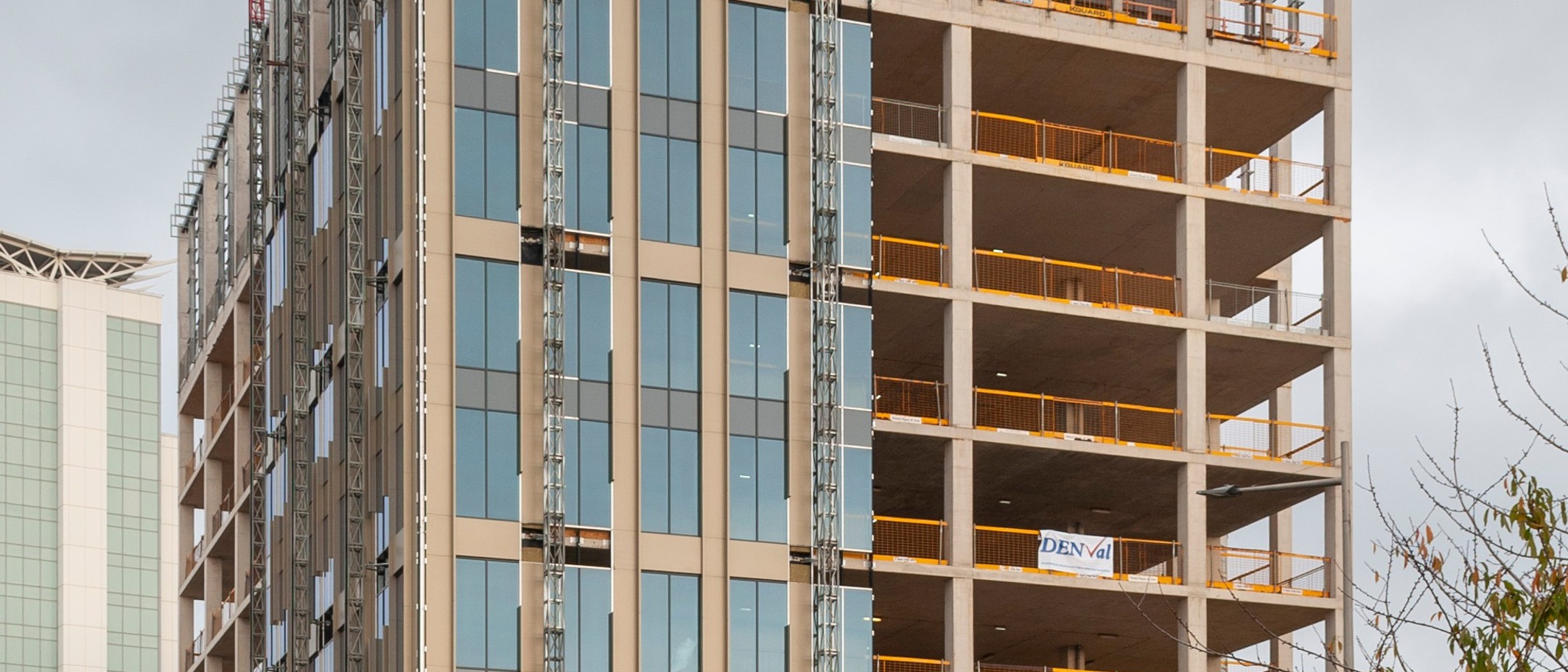 John Street office block under construction, Cardiff, Nov 2022. Photo: Dominic Nelson, CC BY-SA 4.0, via Wikimedia Commons