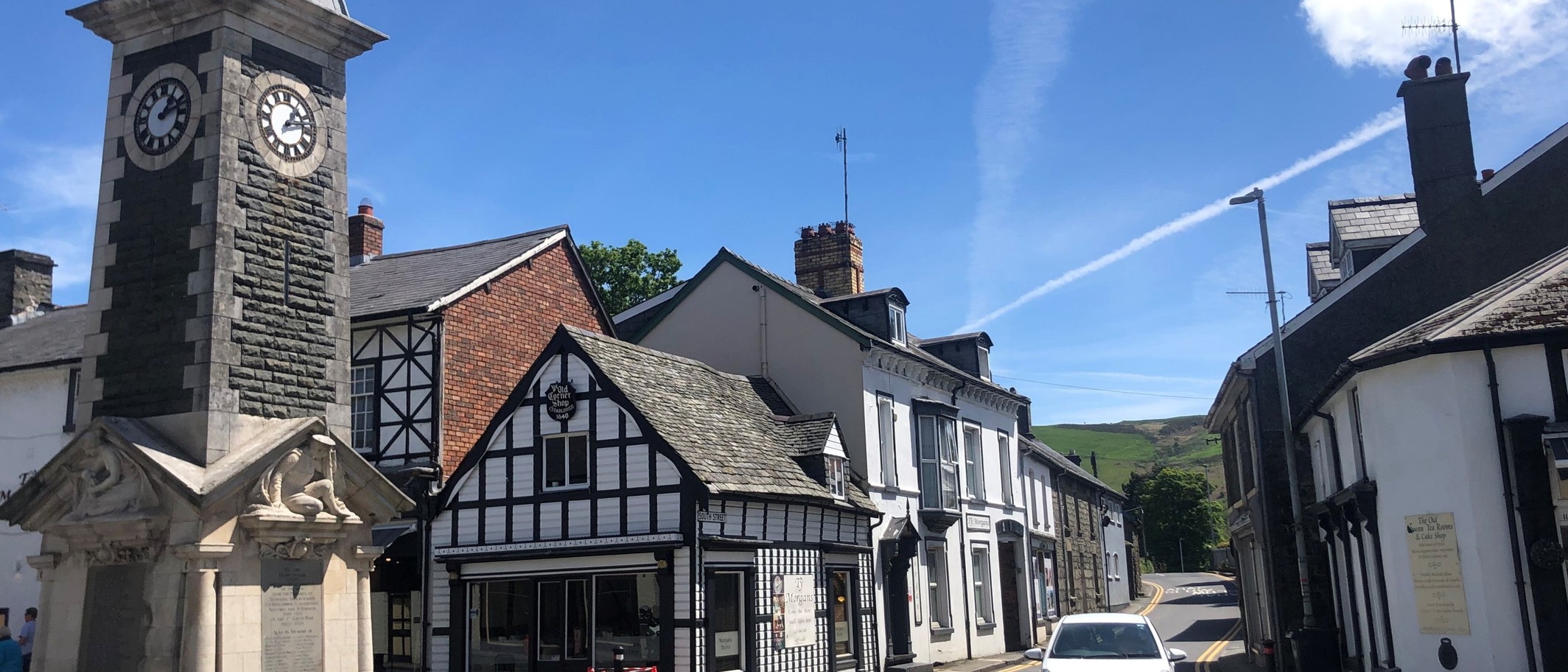 The clock tower in Rhayader town square, May 2022. Archive picture. Photo: Eirian Evans, CC BY-SA 2.0, via Geograph (geograph.org.uk/photo/7310255) and Wikimedia Commons