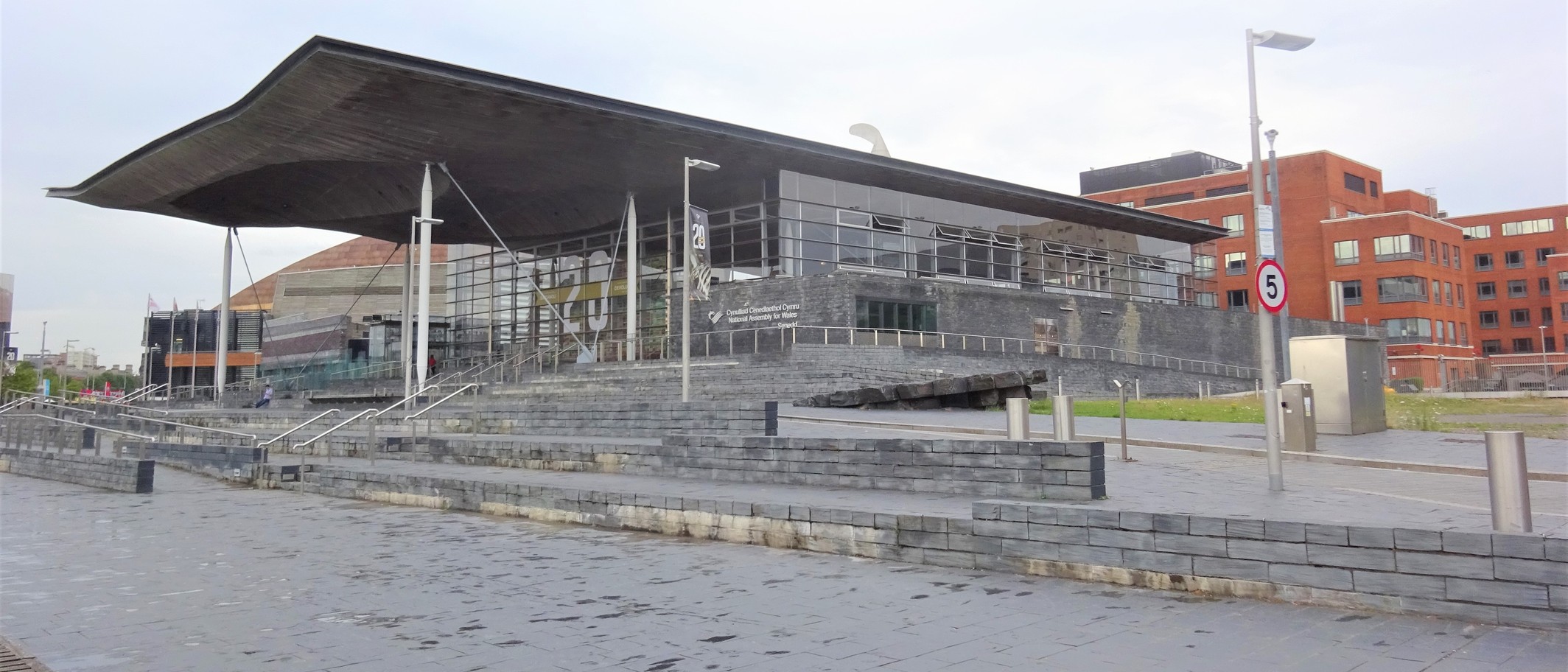 The Senedd in Cardiff Bay, August 2019. Archive photograph: Rosser1954, CC BY-SA 4.0, via Wikimedia Commons.