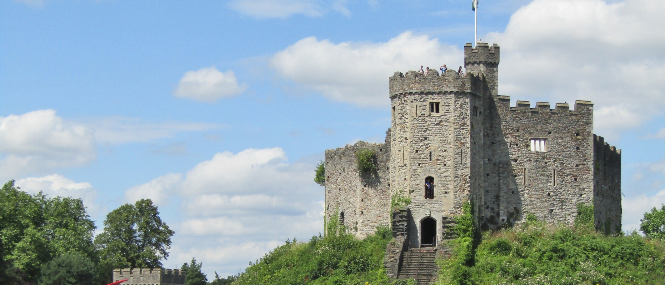 Archive: Cardiff Castle keep, 29 July 2019. Colin Smith / Geograph and Wikimedia Commons, CC BY-SA 2.0. Venue context, not Sonny Fodera or a concert.