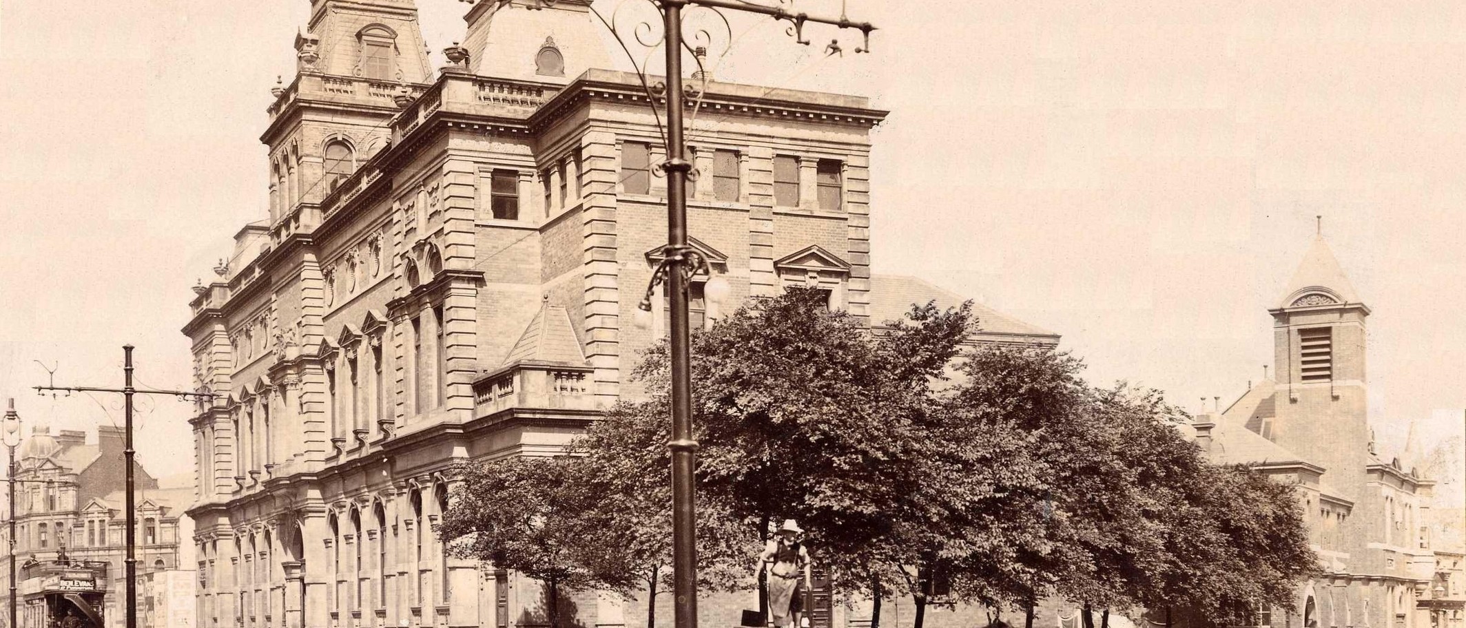 Historic Alexandra Road campus photograph, circa 1890s. SwanseaMet / Wikimedia Commons, CC BY-SA 3.0; cropped. Archive campus image, not the exhibition or its present-day installation.