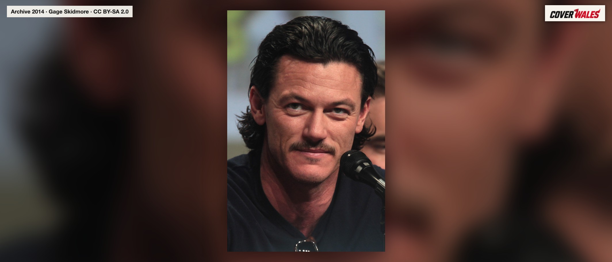 Luke Evans at San Diego Comic-Con in July 2014. Archive portrait, not a scene from The Party. Gage Skidmore, CC BY-SA 2.0.