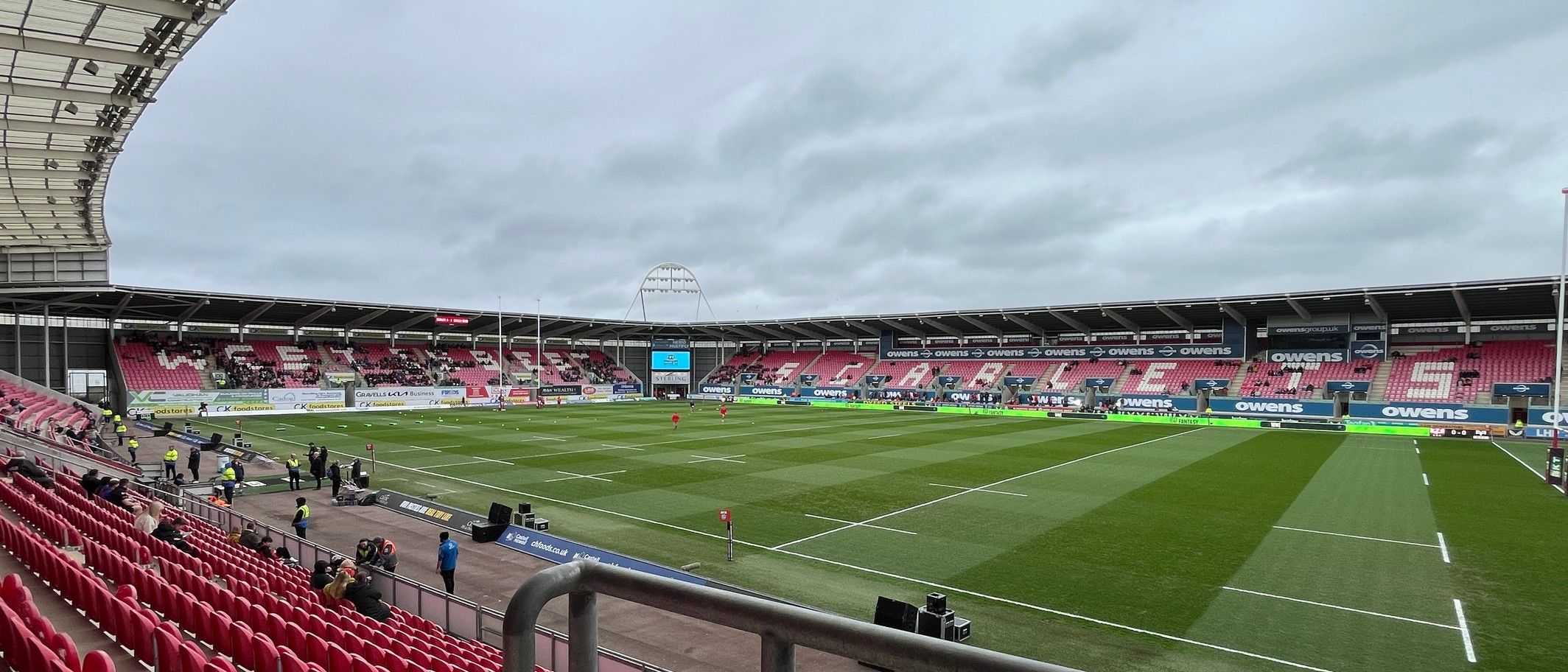 Parc y Scarlets before a rugby match in March 2025. Archive venue photograph, not the Wales v Albania football fixture. Photo: PeeJay, CC BY-SA 4.0, via Wikimedia Commons; cropped.