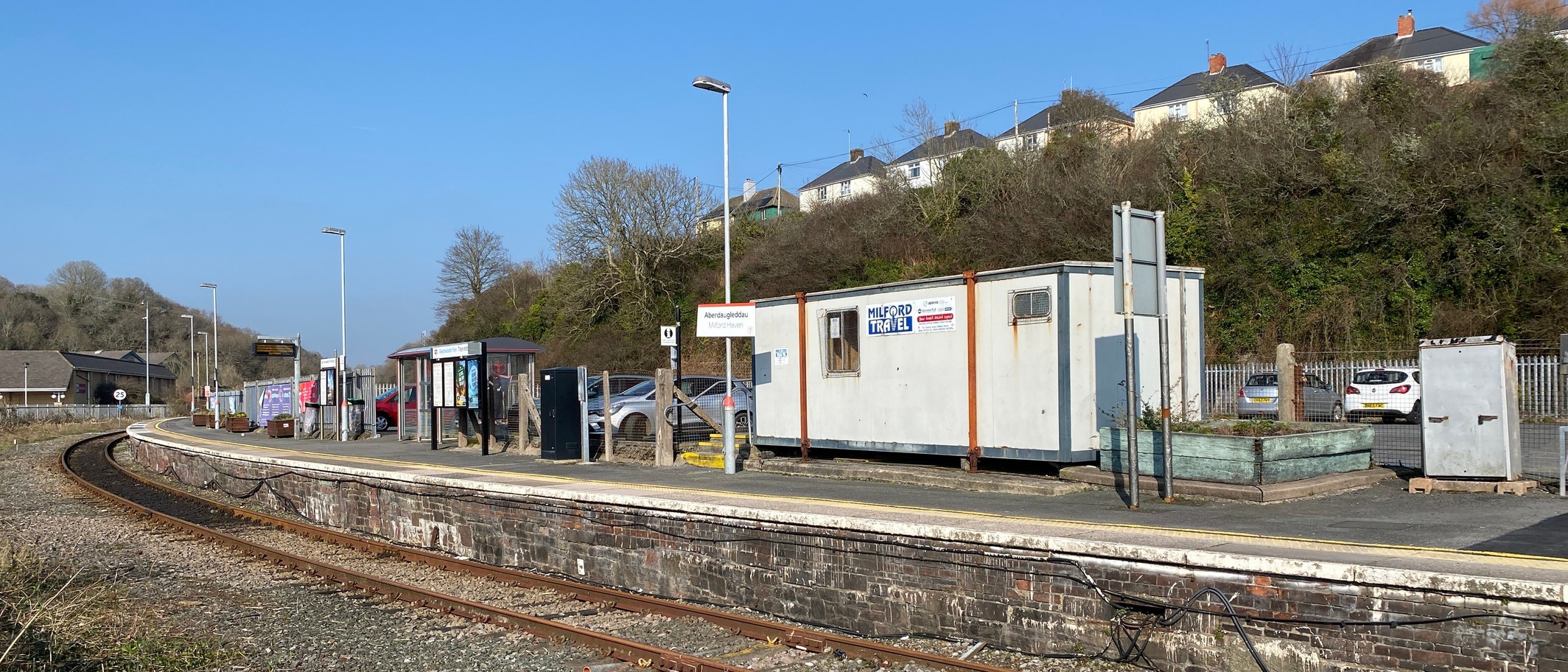 Milford Haven Railway Station. Photo: Alan Hughes, CC BY-SA 2.0, via Geograph (geograph.org.uk/photo/8003588) and Wikimedia Commons